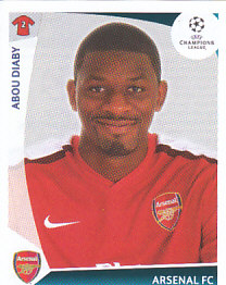 Abou Diaby Arsenal samolepka UEFA Champions League 2009/10 #489